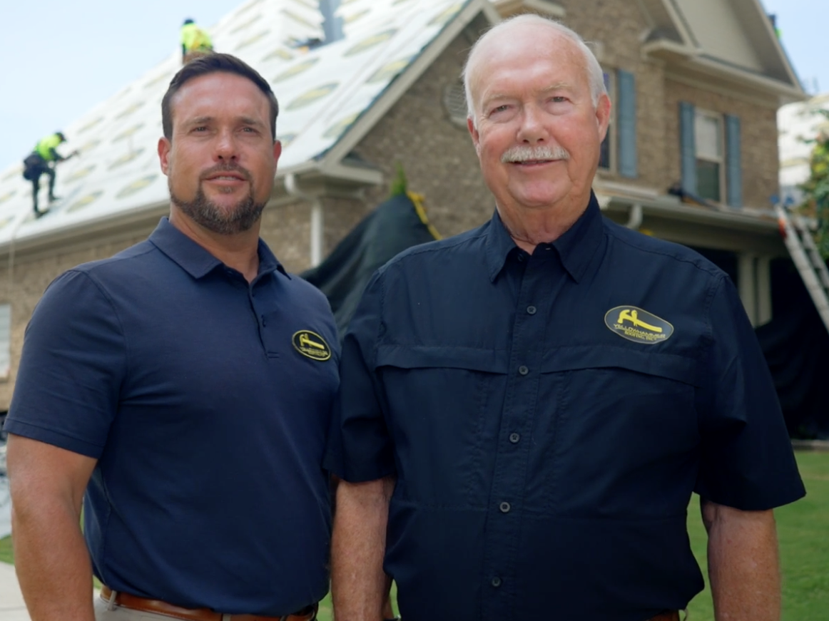 Yellowhammer Roofing leadership team at a residential roofing project