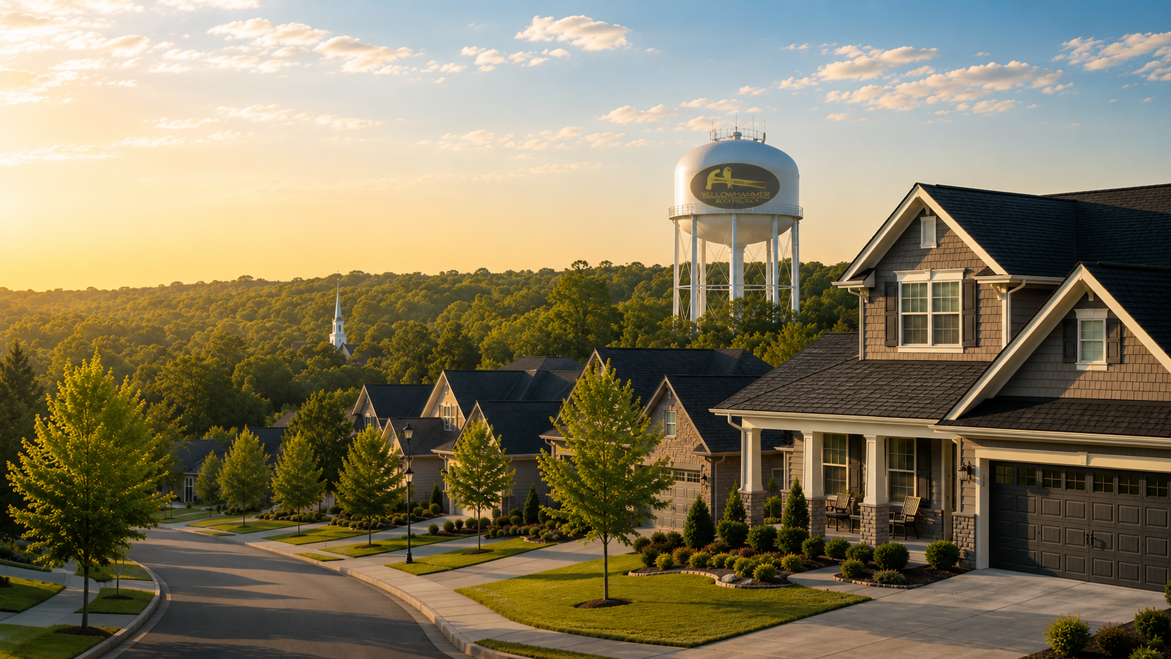 Yellowhammer Roofing residential roofing project in Alabama