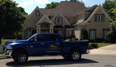 Yellowhammer service vehicle in front of house in North Alabama