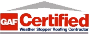 GAF Certified Weather Stopper Roofing Contractor logo